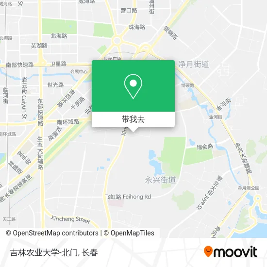 吉林农业大学-北门地图