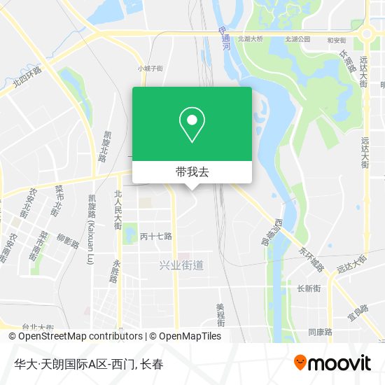 华大·天朗国际A区-西门地图