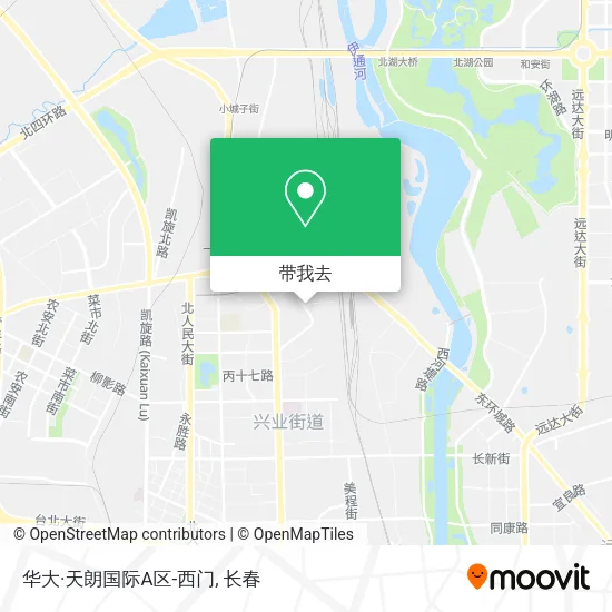 华大·天朗国际A区-西门地图