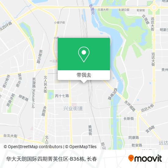华大天朗国际四期菁英住区-B36栋地图