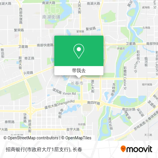 招商银行(市政府大厅1层支行)地图