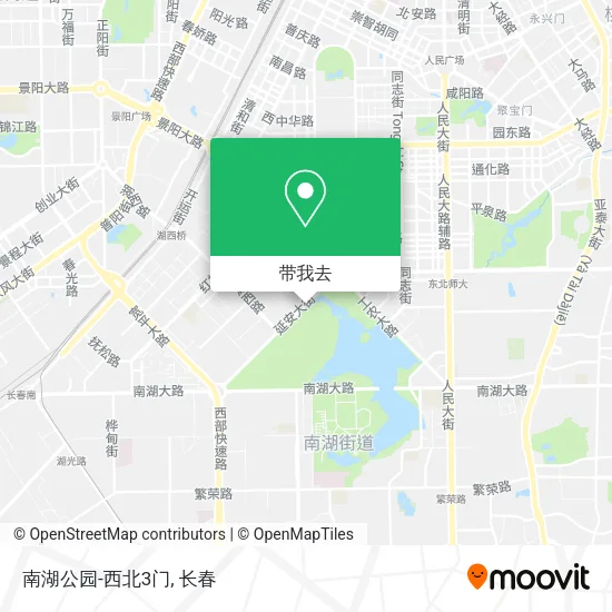 南湖公园-西北3门地图