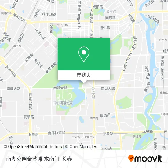 南湖公园金沙滩-东南门地图
