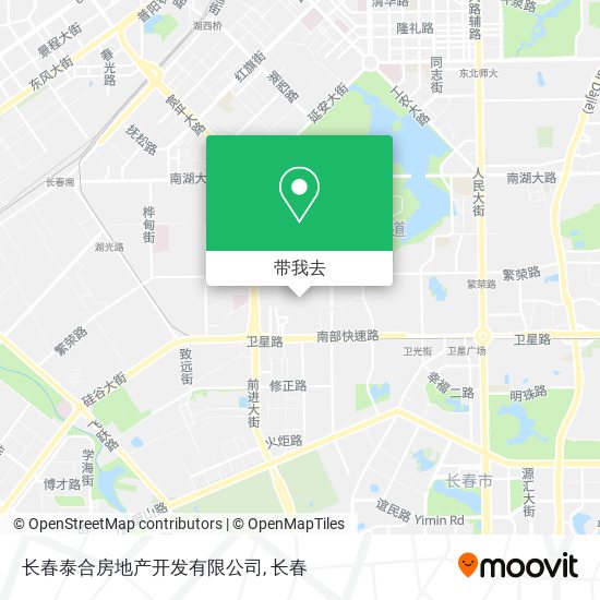 长春泰合房地产开发有限公司地图