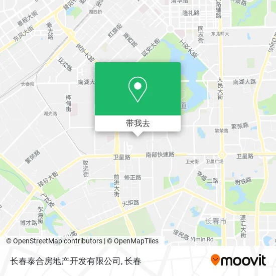 长春泰合房地产开发有限公司地图
