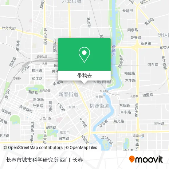 长春市城市科学研究所-西门地图