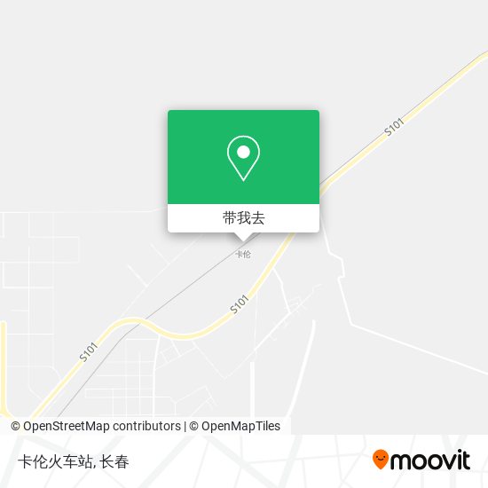 卡伦火车站地图