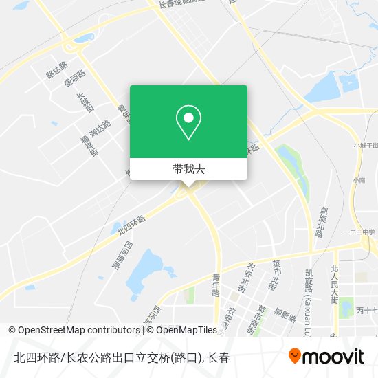 北四环路/长农公路出口立交桥(路口)地图