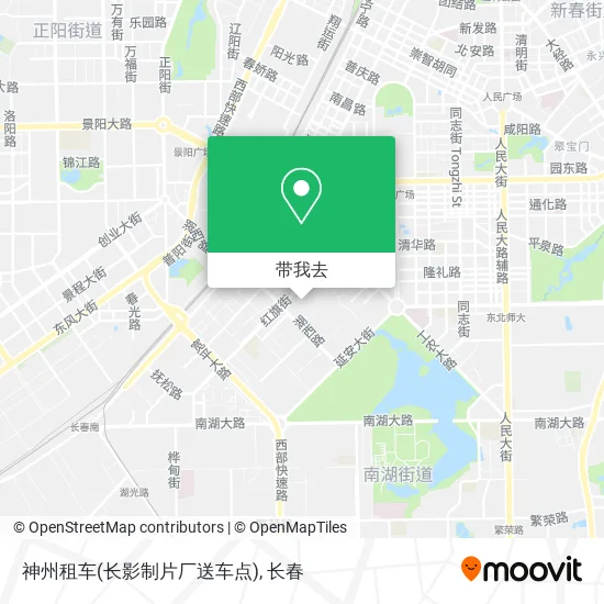 神州租车(长影制片厂送车点)地图