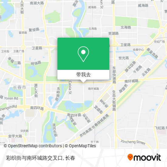 彩织街与南环城路交叉口地图
