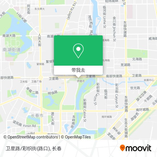 卫星路/彩织街(路口)地图