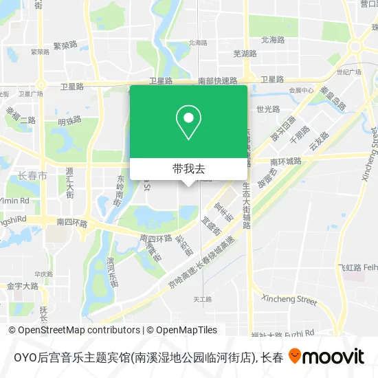 OYO后宫音乐主题宾馆(南溪湿地公园临河街店)地图
