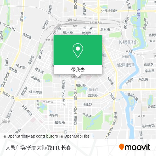 人民广场/长春大街(路口)地图