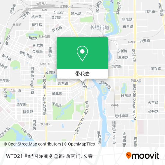 WTO21世纪国际商务总部-西南门地图