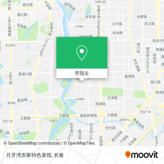 月牙湾农家特色菜馆地图