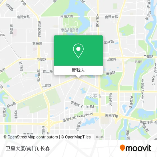 卫星大厦(南门)地图
