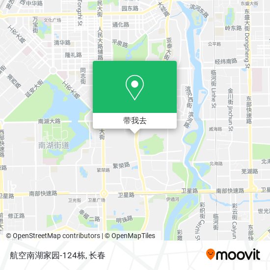 航空南湖家园-124栋地图