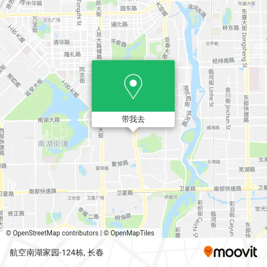 航空南湖家园-124栋地图