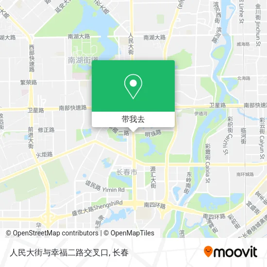 人民大街与幸福二路交叉口地图