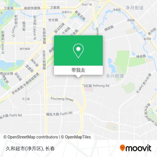 久和超市(净月区)地图