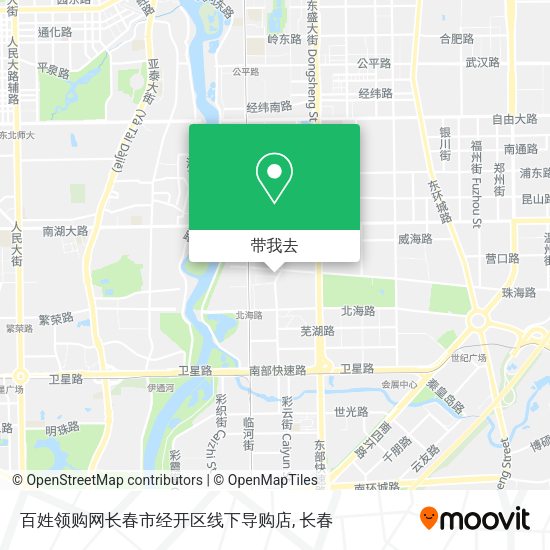 百姓领购网长春市经开区线下导购店地图