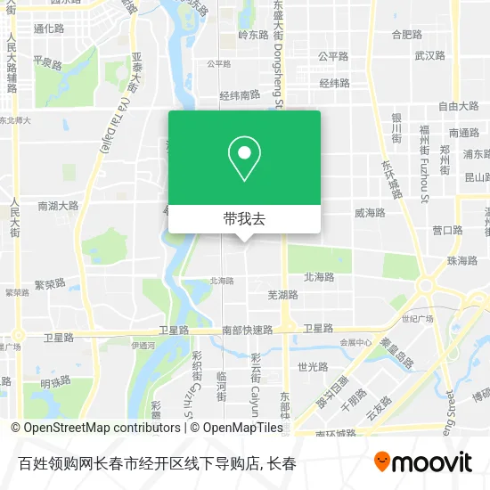 百姓领购网长春市经开区线下导购店地图
