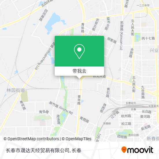 长春市晟达天经贸易有限公司地图