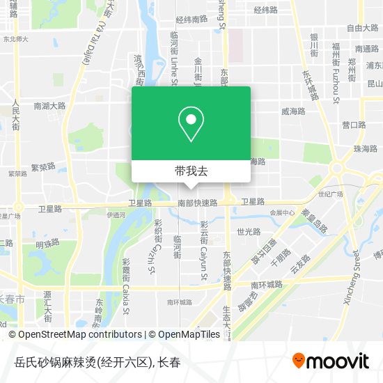 岳氏砂锅麻辣烫(经开六区)地图