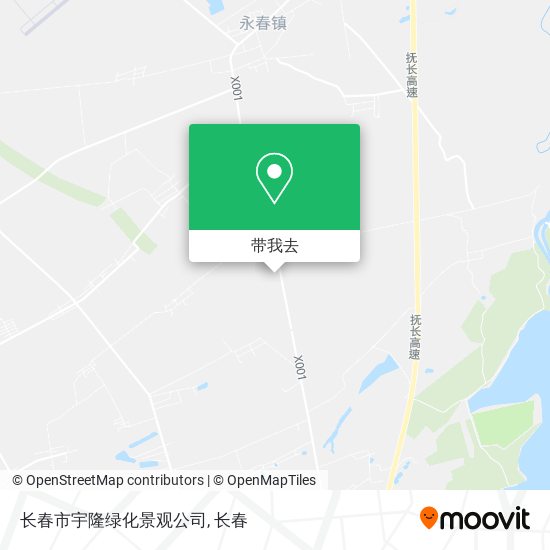 长春市宇隆绿化景观公司地图