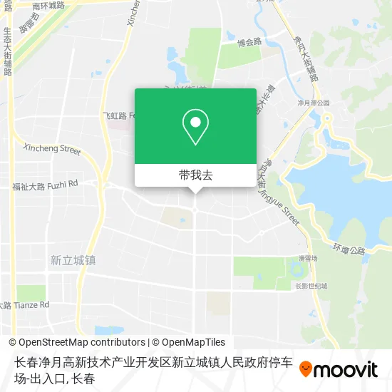 长春净月高新技术产业开发区新立城镇人民政府停车场-出入口地图