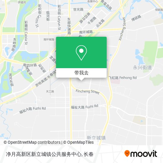净月高新区新立城镇公共服务中心地图