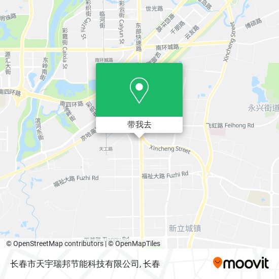 长春市天宇瑞邦节能科技有限公司地图