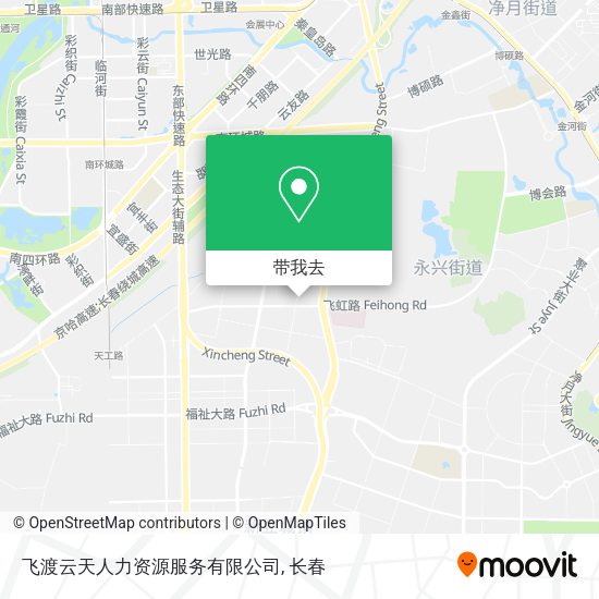 飞渡云天人力资源服务有限公司地图