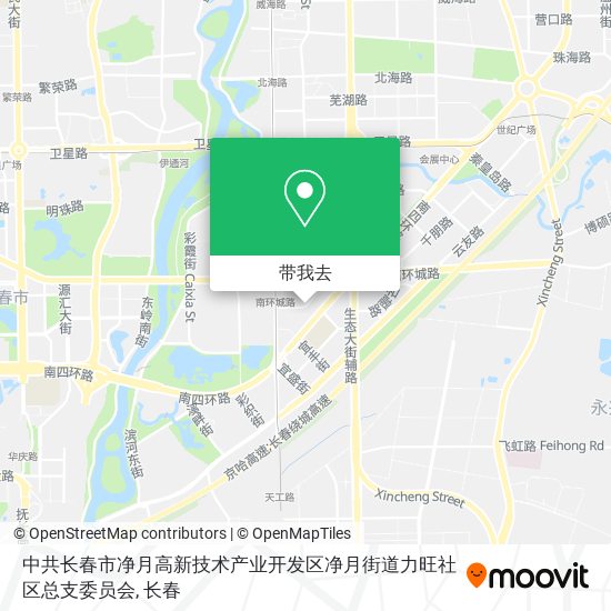 中共长春市净月高新技术产业开发区净月街道力旺社区总支委员会地图