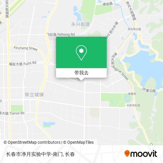 长春市净月实验中学-南门地图