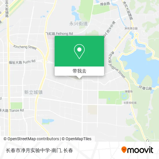 长春市净月实验中学-南门地图