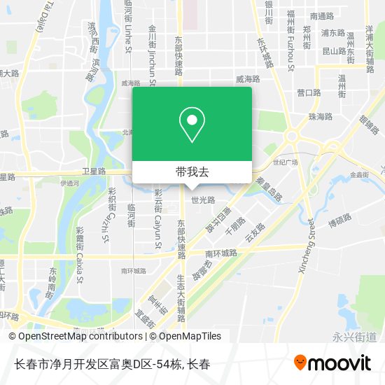 长春市净月开发区富奥D区-54栋地图
