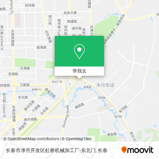 长春市净月开发区虹桥机械加工厂-东北门地图