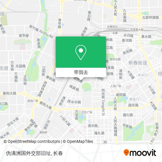 伪满洲国外交部旧址地图