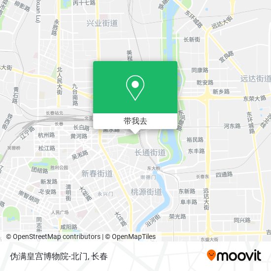 伪满皇宫博物院-北门地图