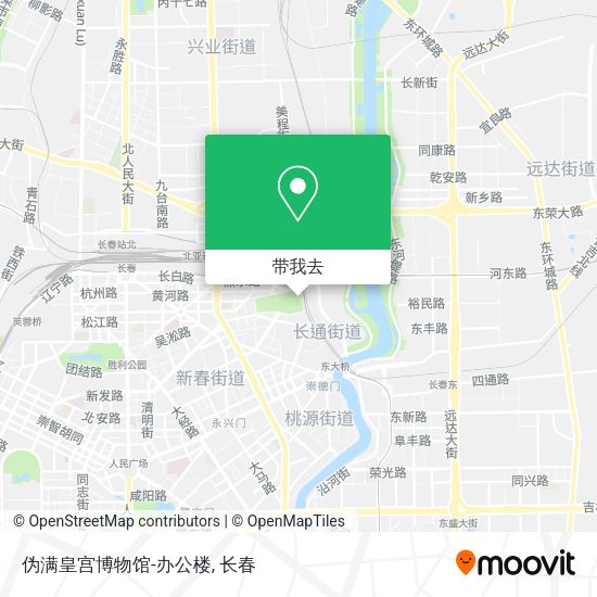 伪满皇宫博物馆-办公楼地图