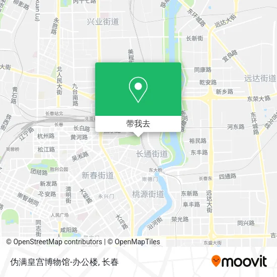 伪满皇宫博物馆-办公楼地图