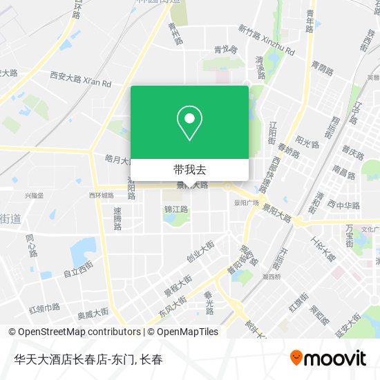 华天大酒店长春店-东门地图