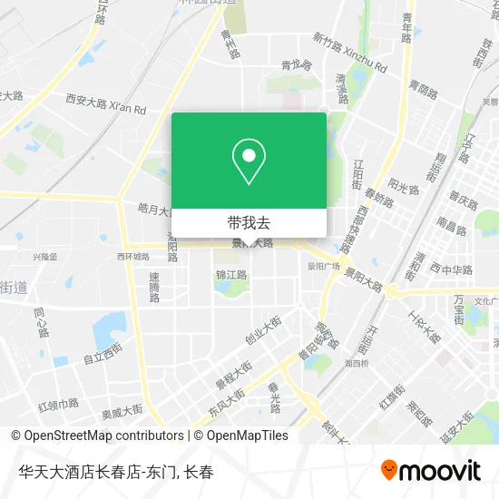 华天大酒店长春店-东门地图