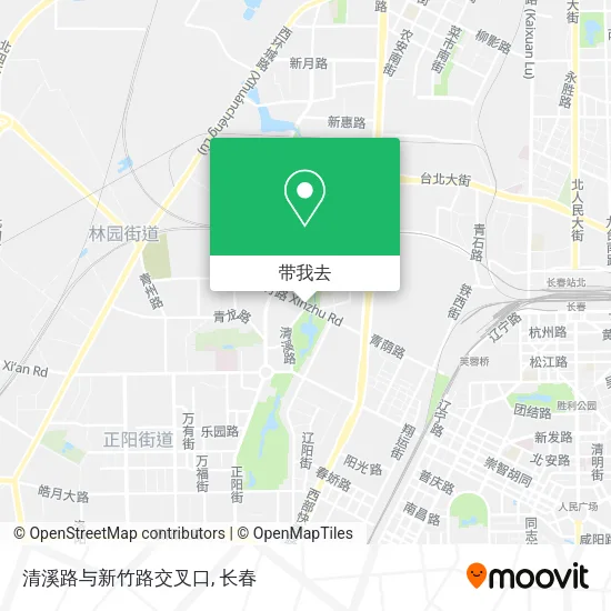 清溪路与新竹路交叉口地图