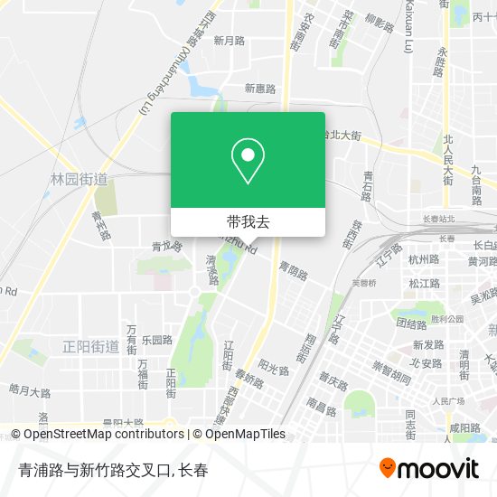 青浦路与新竹路交叉口地图