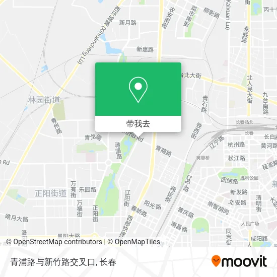 青浦路与新竹路交叉口地图