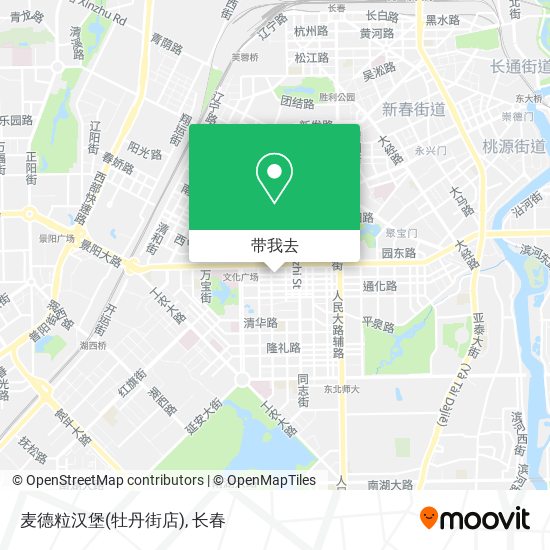 麦德粒汉堡(牡丹街店)地图