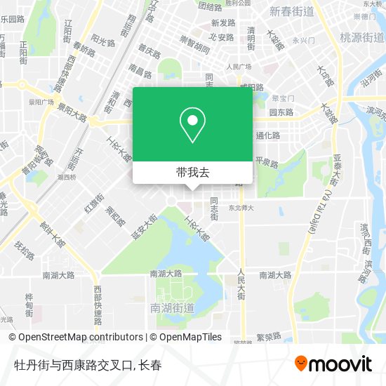 牡丹街与西康路交叉口地图