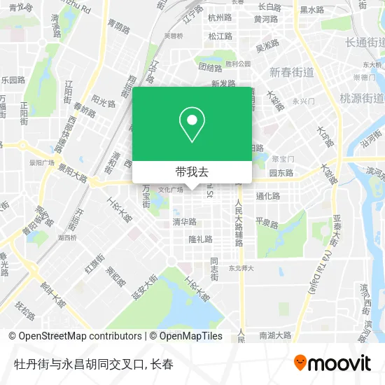 牡丹街与永昌胡同交叉口地图